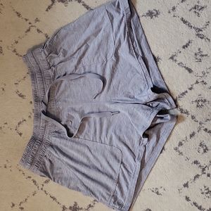 Light grey lounge or activewear shorts